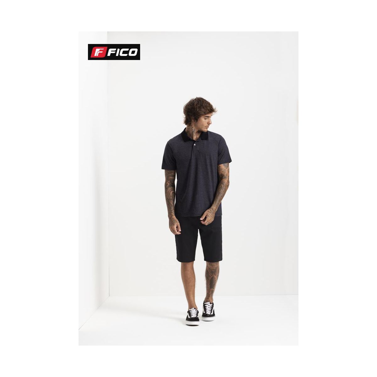 POLO LUNENDER PRETO - Fátima Modas