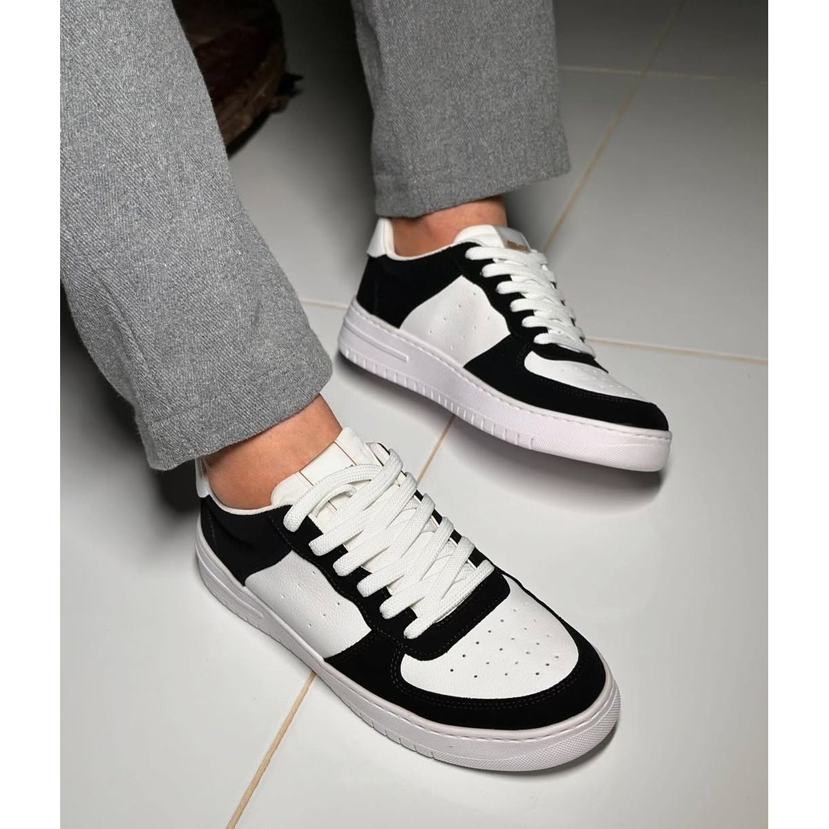 Tênis masculino actvitta 4929.101 panda retrô stre... - Fátima Modas