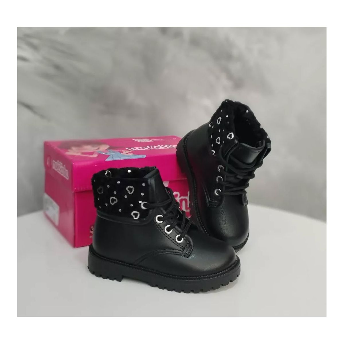 Coturno Casual Molekinha Infantil Feminino Preto - Fátima Modas