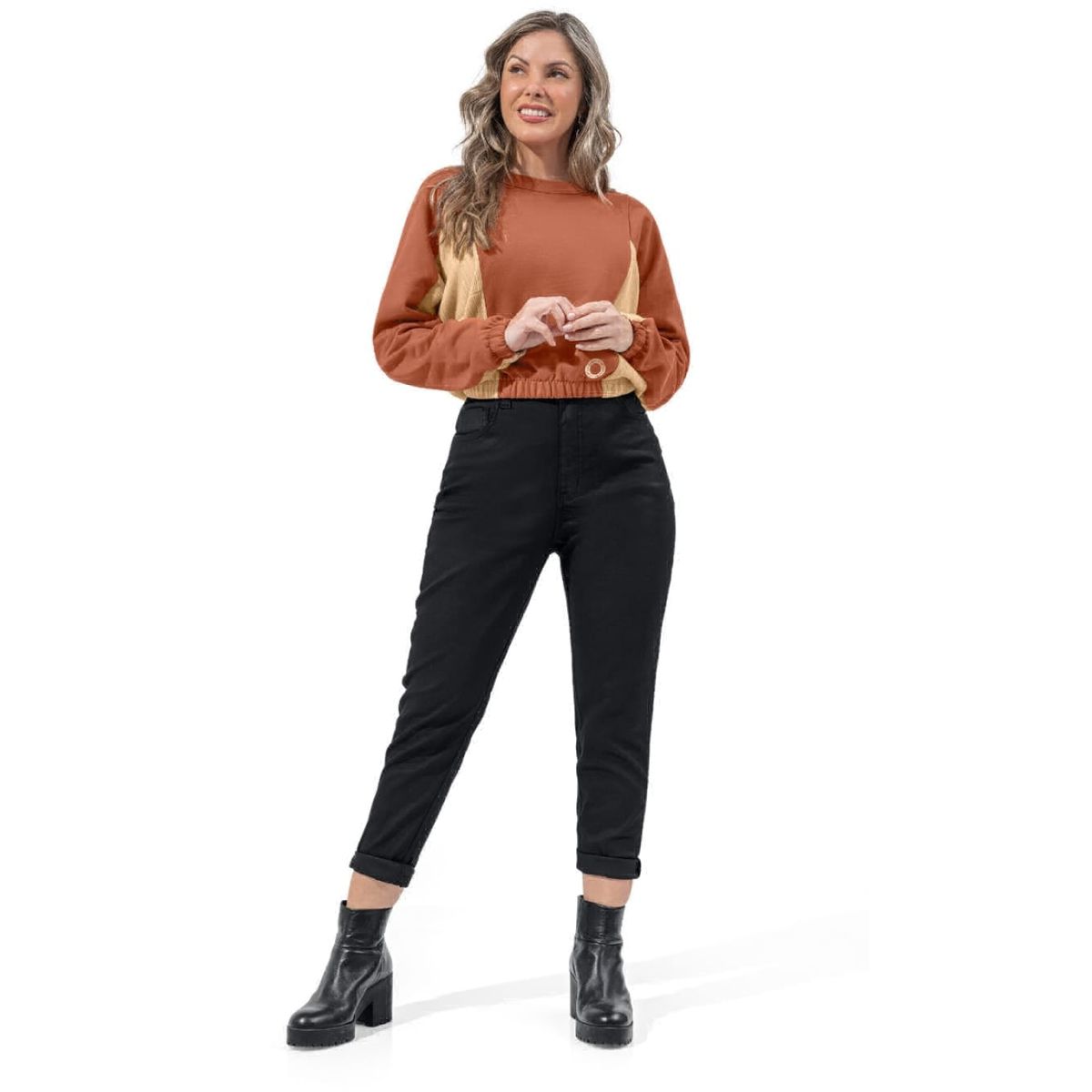 Blusa Moletom Cereja Rosa - Fátima Modas