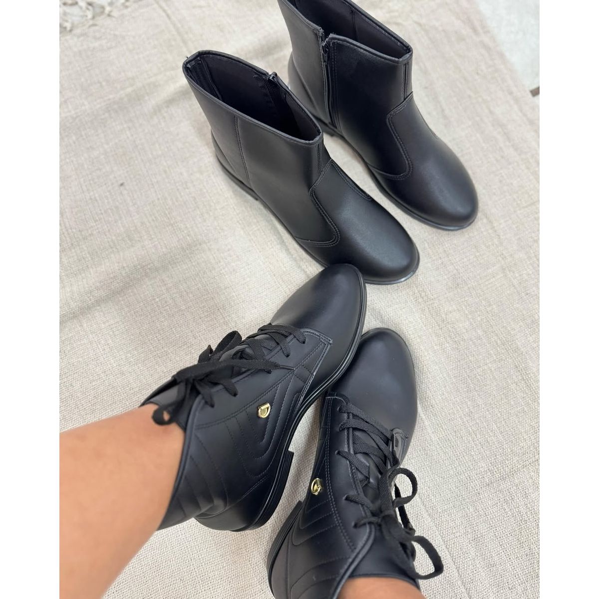 BOTA CANO CURTO BEIRA RIO 9085.102 Preto - Fátima Modas