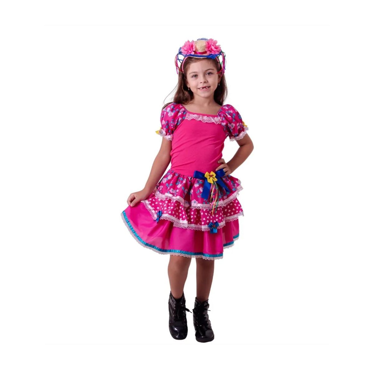 Fantasia Vestido Festa Junina Infantil - Fátima Modas