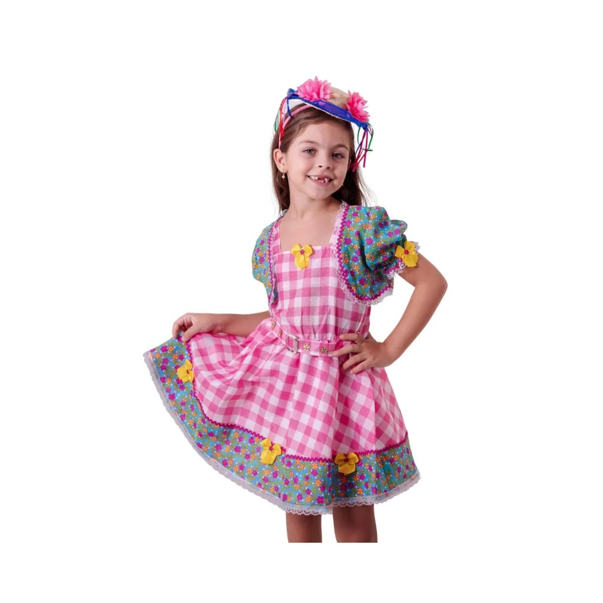 Fantasia Vestido com Bolero Festa Junina - Fátima Modas