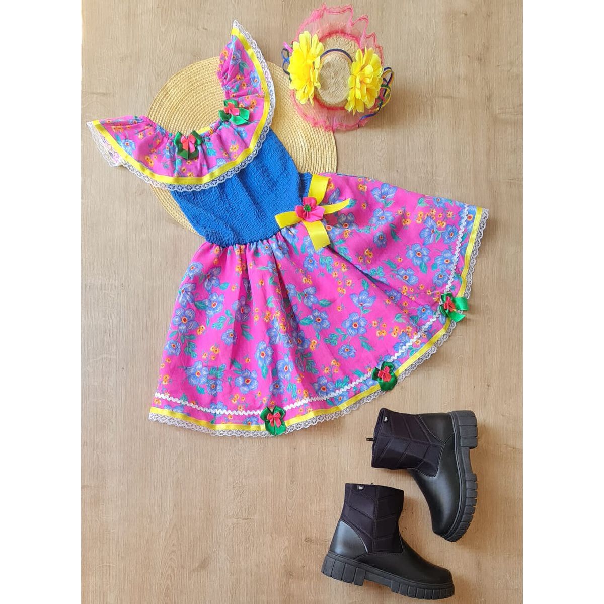 Vestido Junino Cigana - Fátima Modas