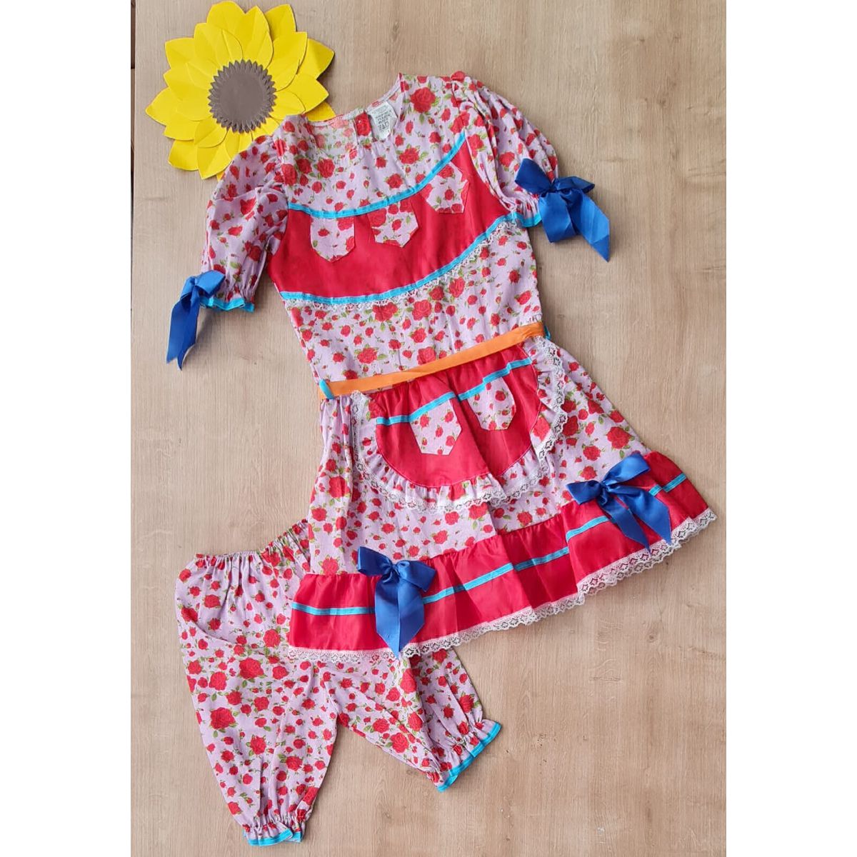 Vestido Junino Flor - Fátima Modas