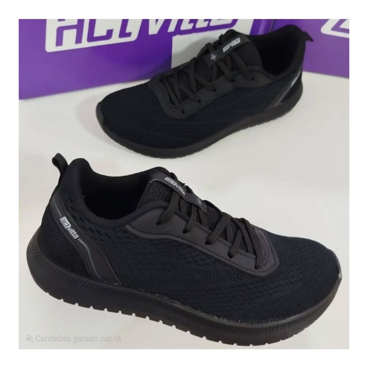 Tênis Masculino Actvitta 4914220 - Preto - Fátima Modas