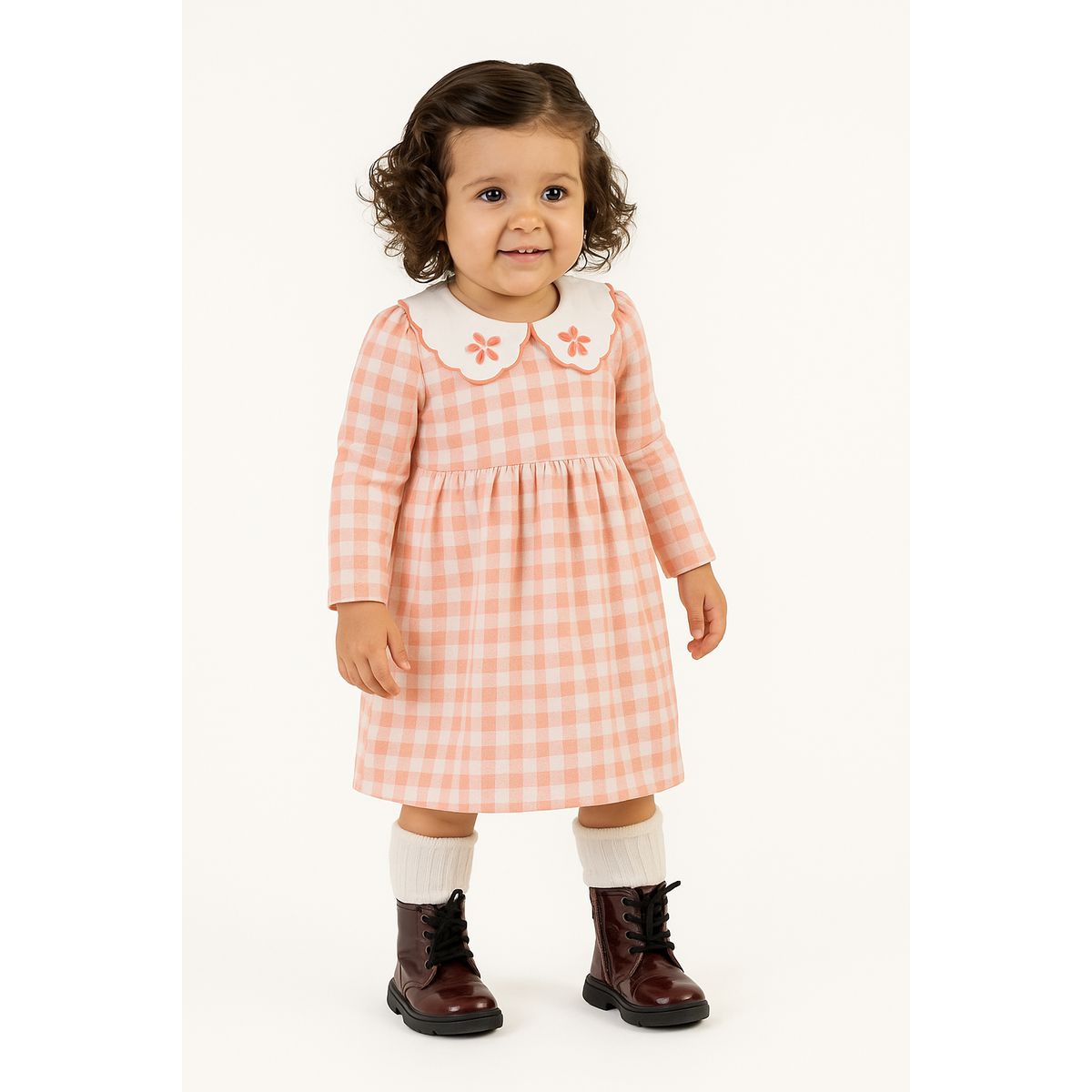 Vestido Bebê Menina Xadrez Gola Boneca Colorittá R... - Fátima Modas