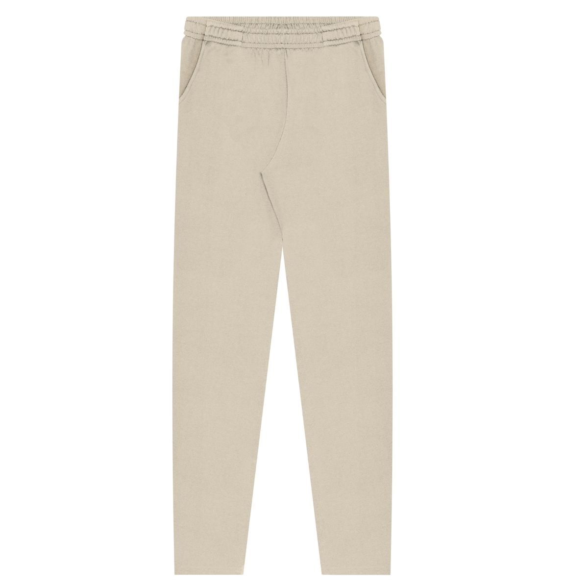 Calça Slim Com Bolsos Em Moletom Felpado De Algodã... - Fátima Modas