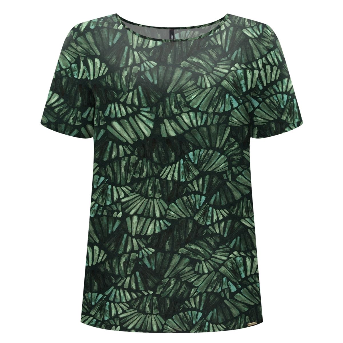 Blusa Lunender Rayon folhas - Fátima Modas