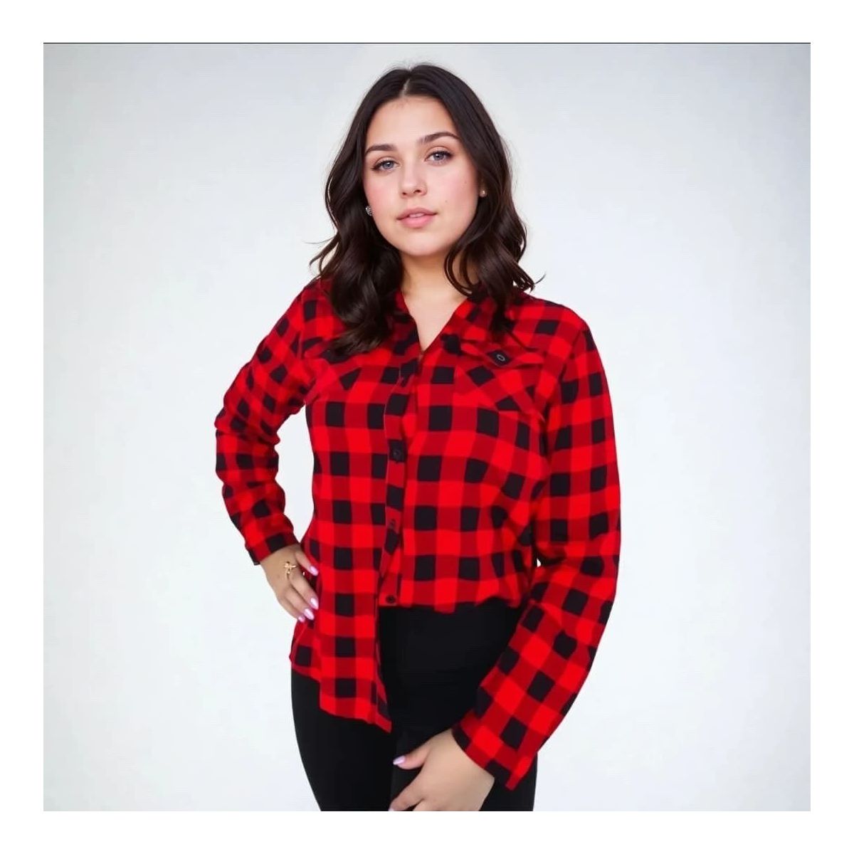 camisa xadrez - Fátima Modas