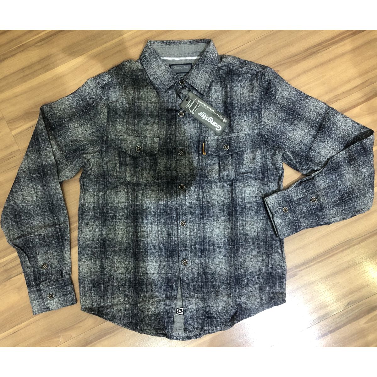 camisa xadrez gangster - Fátima Modas