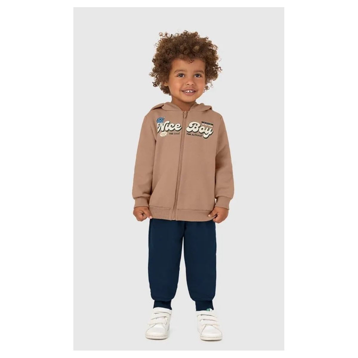 Conjunto Longo Infantil Menino Jaqueta Moletom Mes... - Fátima Modas