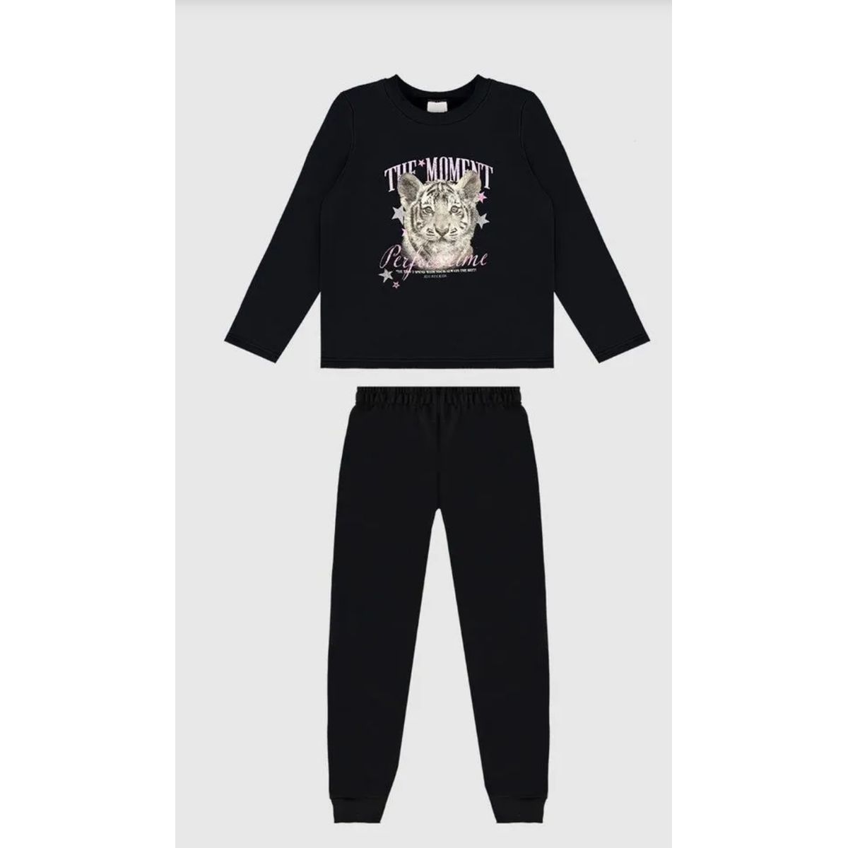 Conjunto Longo Infantil Menina Friends Em Moletom ... - Fátima Modas