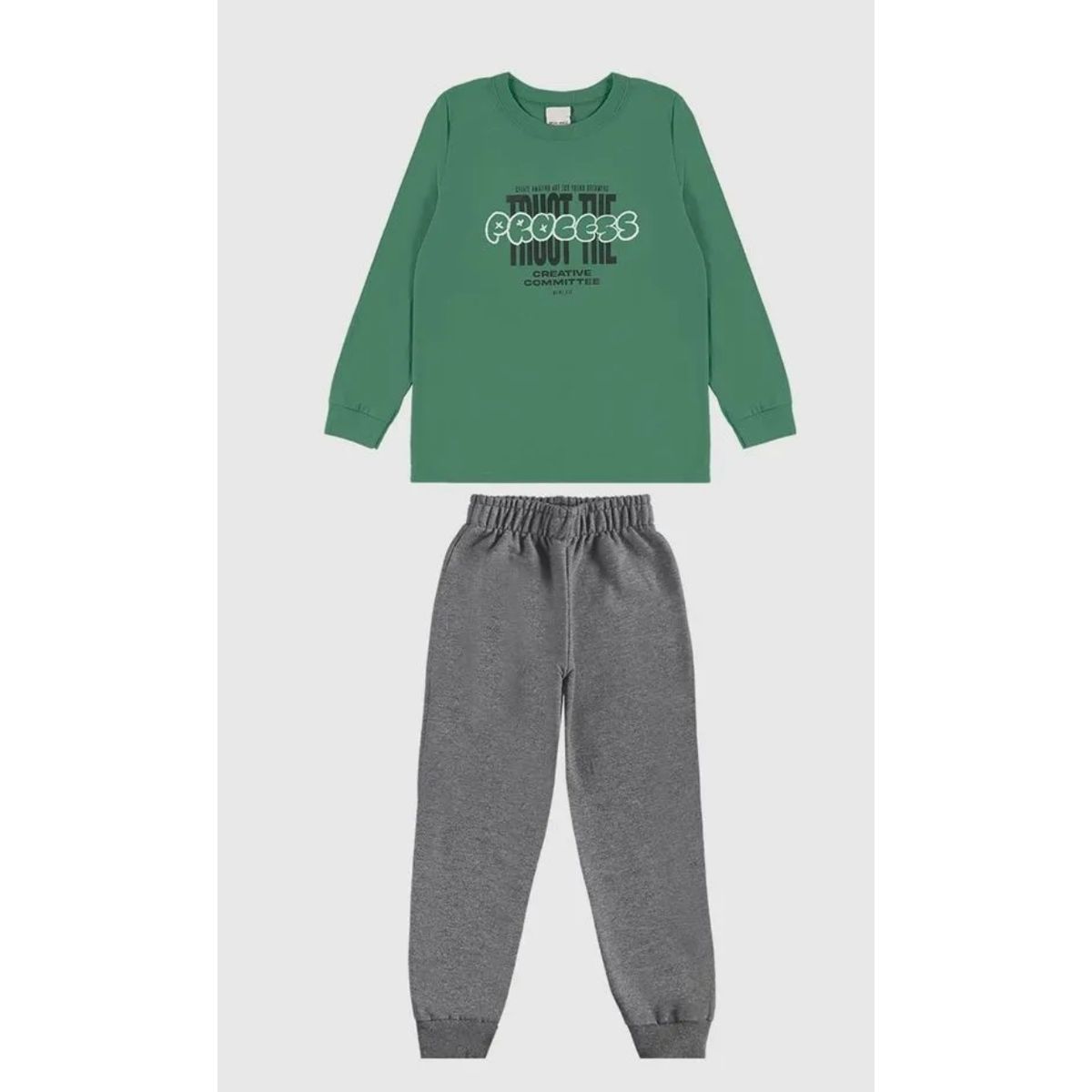 Conjunto Longo Infantil Menino Camiseta Trust The ... - Fátima Modas