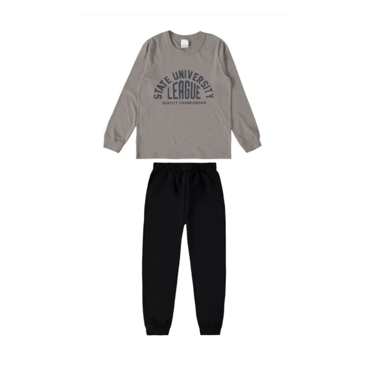 Conjunto Longo Infantil Menino Camiseta Trust The ... - Fátima Modas