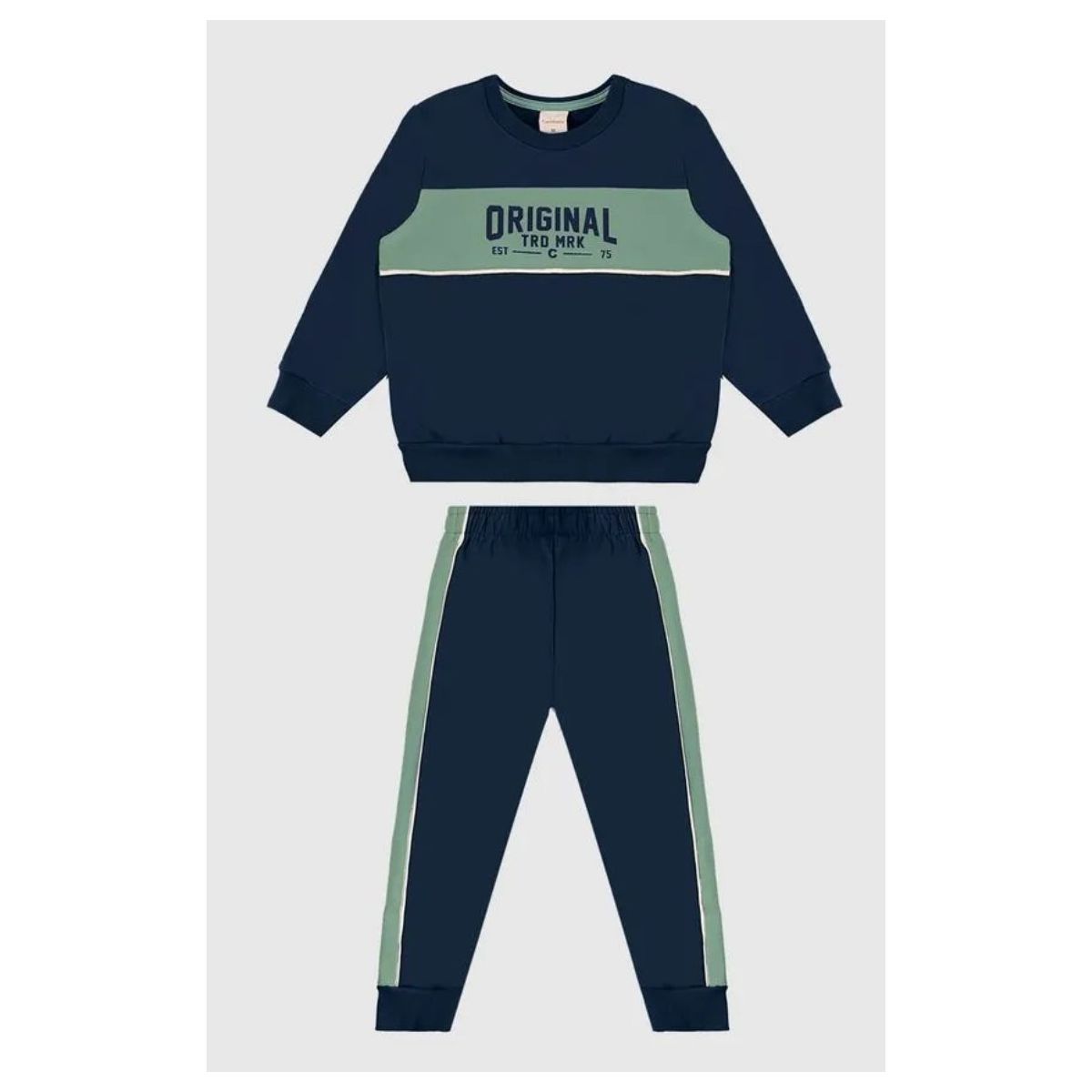 Conjunto Menino Blusão Estampa Original Em Moletom... - Fátima Modas