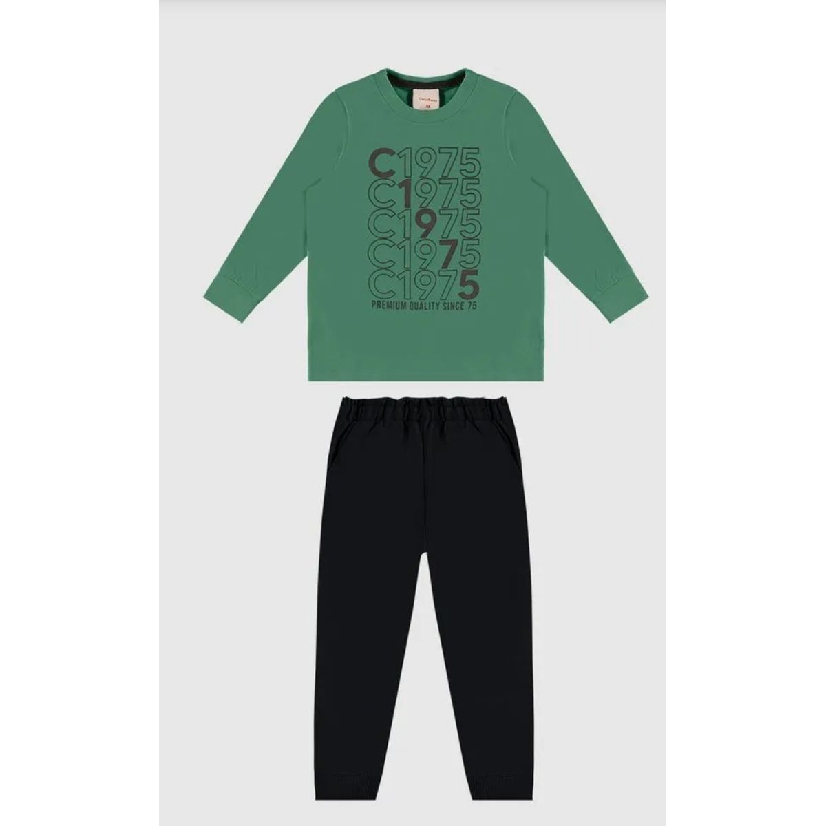Conjunto Menino Camiseta Manga Longa Estampa HD Em... - Fátima Modas