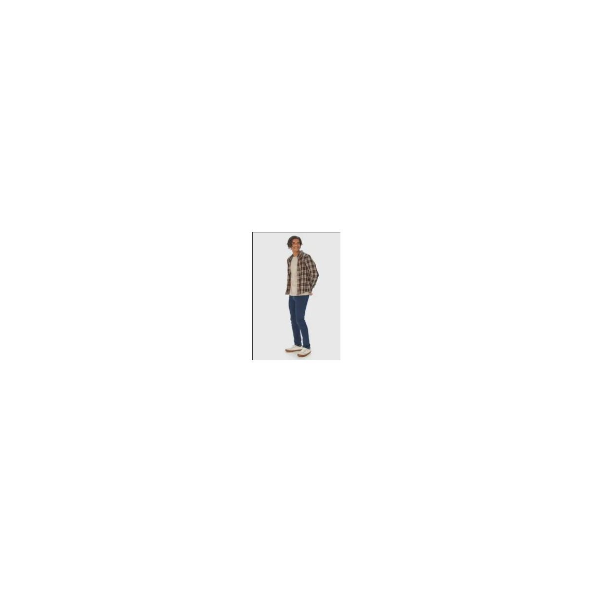 Camisa Masculina Xadrez Manga Longa Em Algodão Sar... - Fátima Modas