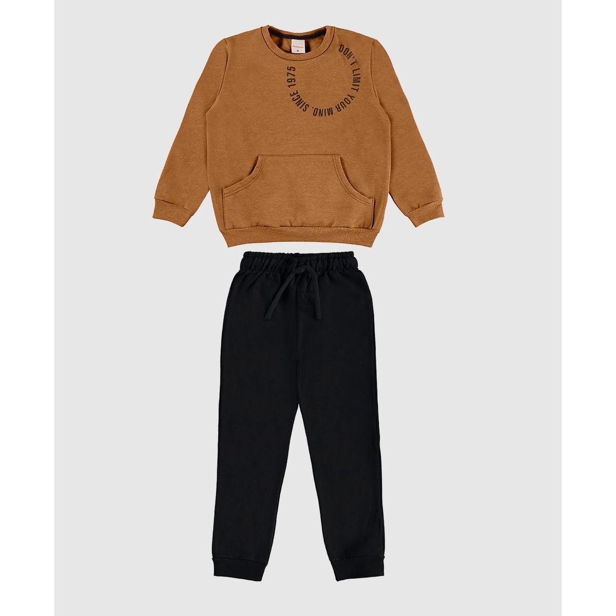 Conjunto Menino Calça Bolso Lateral Em Moletom Fla... - Fátima Modas