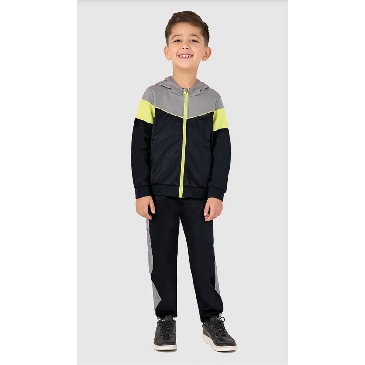 Conjunto Infantil Menino Jaqueta E Calça Em Malha ... - Fátima Modas