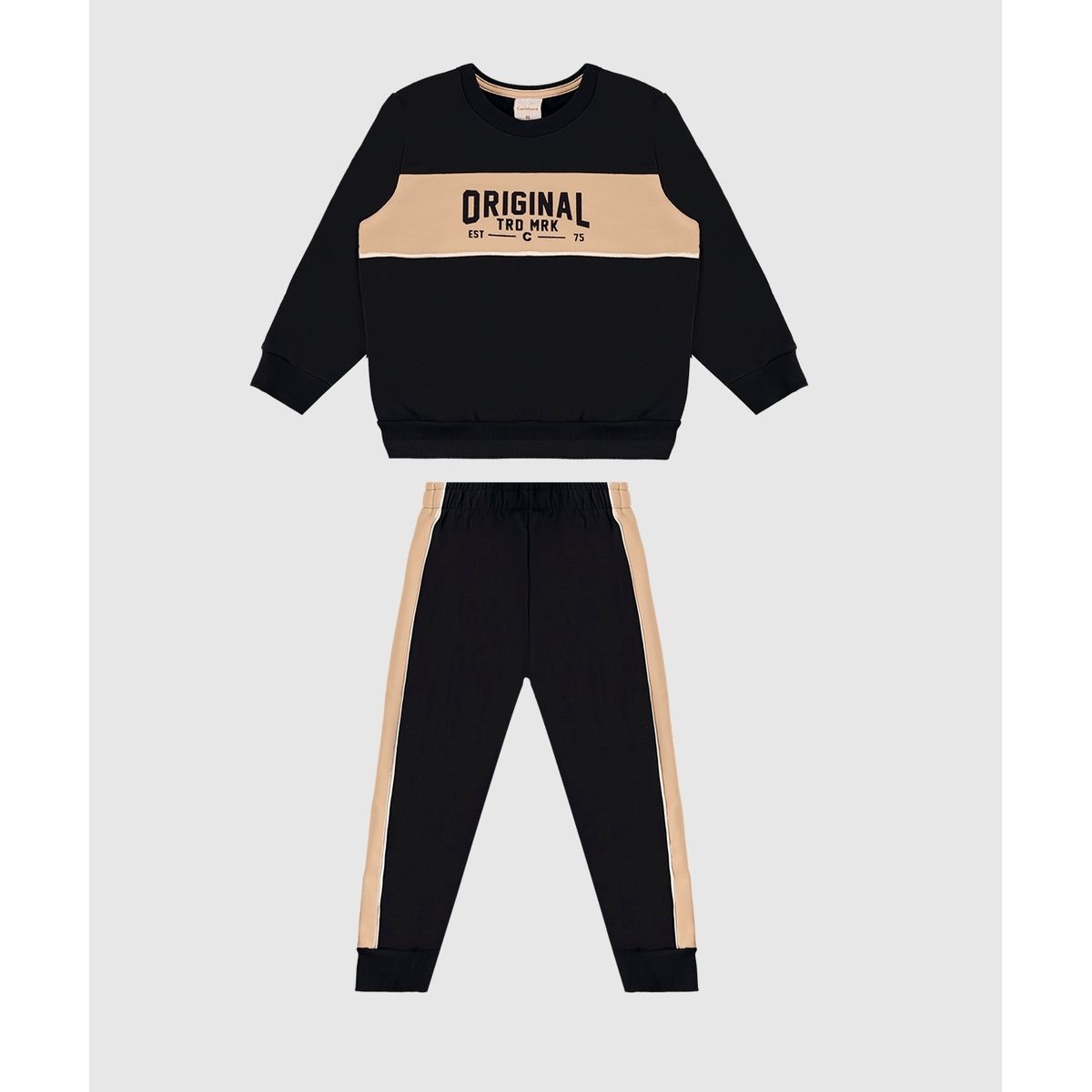 Conjunto Menino Blusão Estampa Original Em Moletom... - Fátima Modas