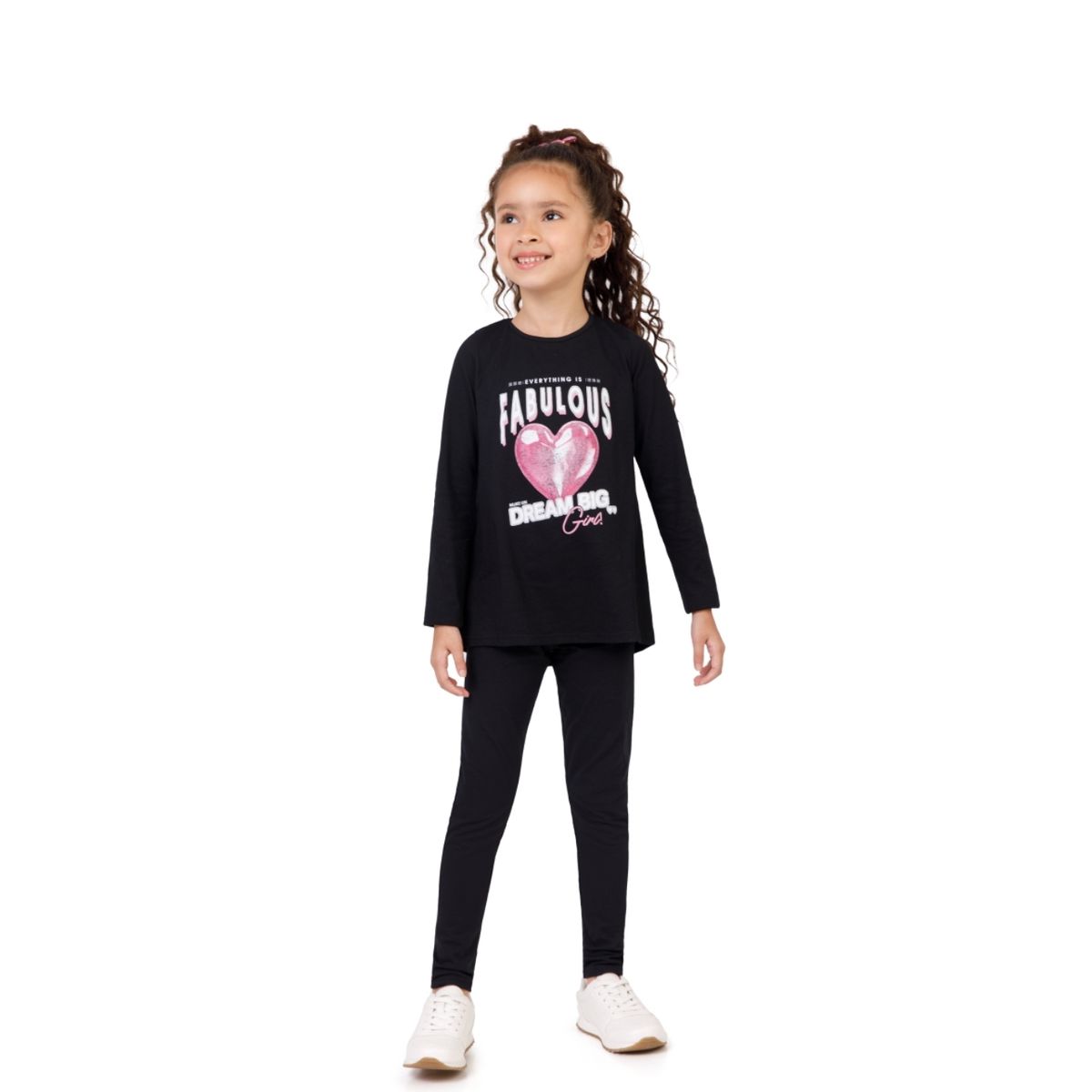 Conjunto Longo Infantil Menina Everything Is Fabul... - Fátima Modas