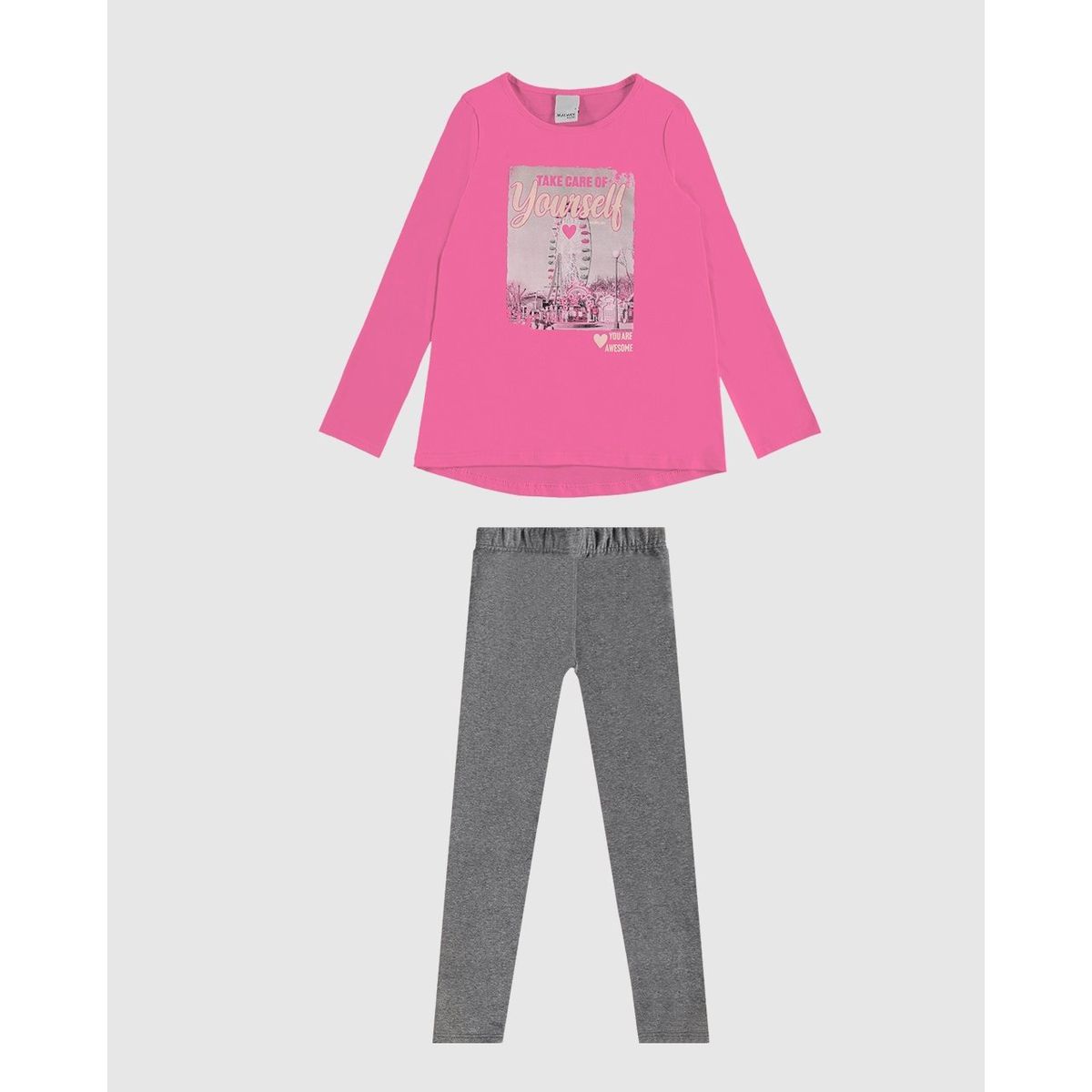 Conjunto Longo Infantil Menina Everything Is Fabul... - Fátima Modas