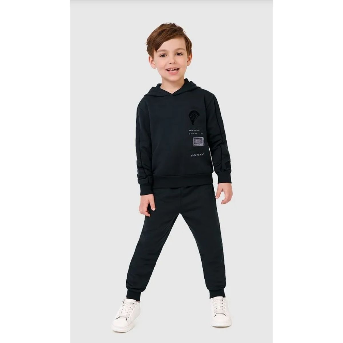 Conjunto Infantil Menino Calça Jogger Em Moletom F... - Fátima Modas