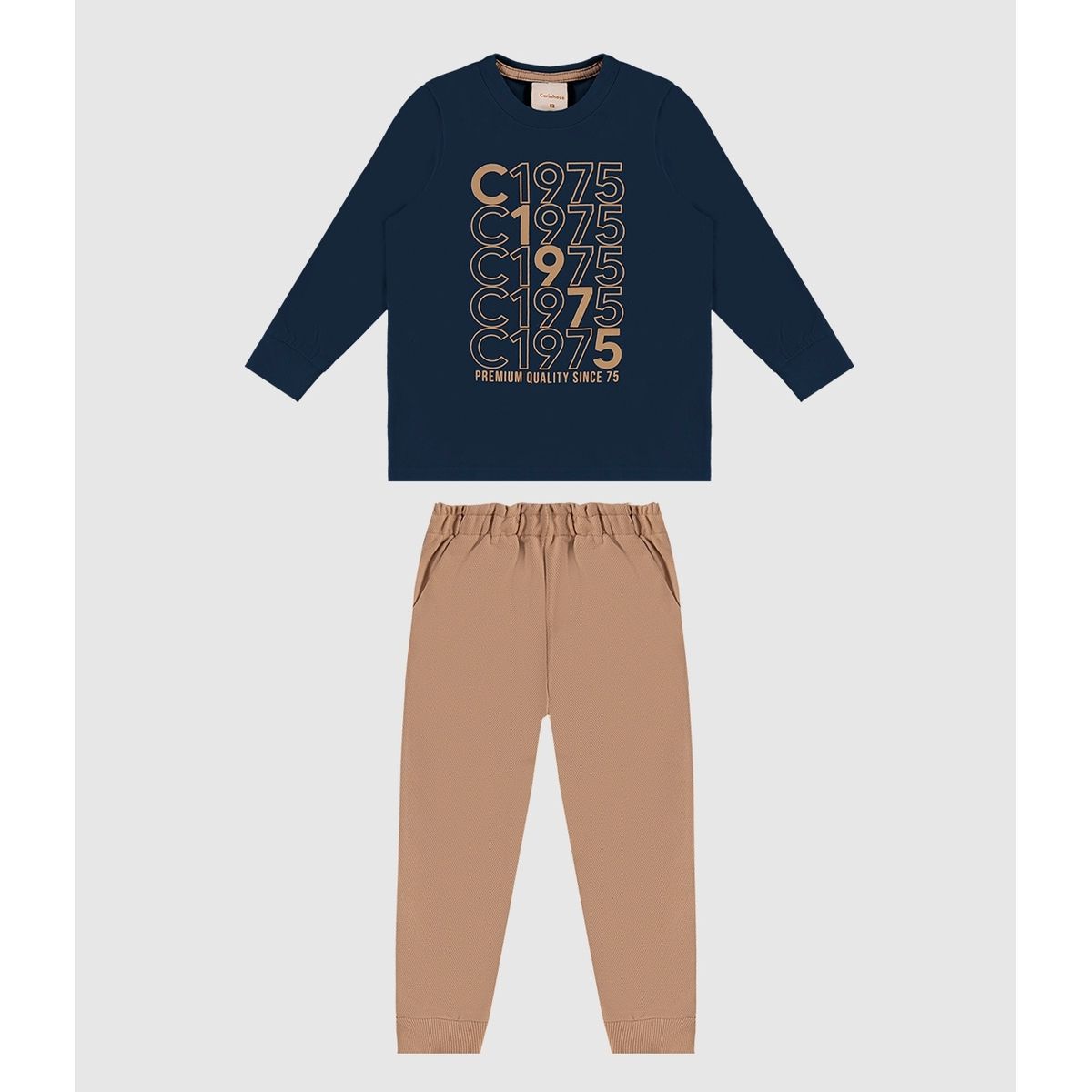 Conjunto Menino Camiseta Manga Longa Estampa HD Em... - Fátima Modas