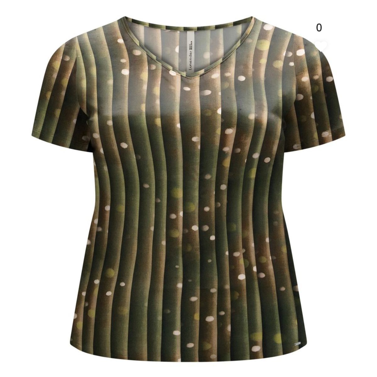 Blusa Estampada De Mangas Curtas Plus Size Em Malh - Fátima Modas