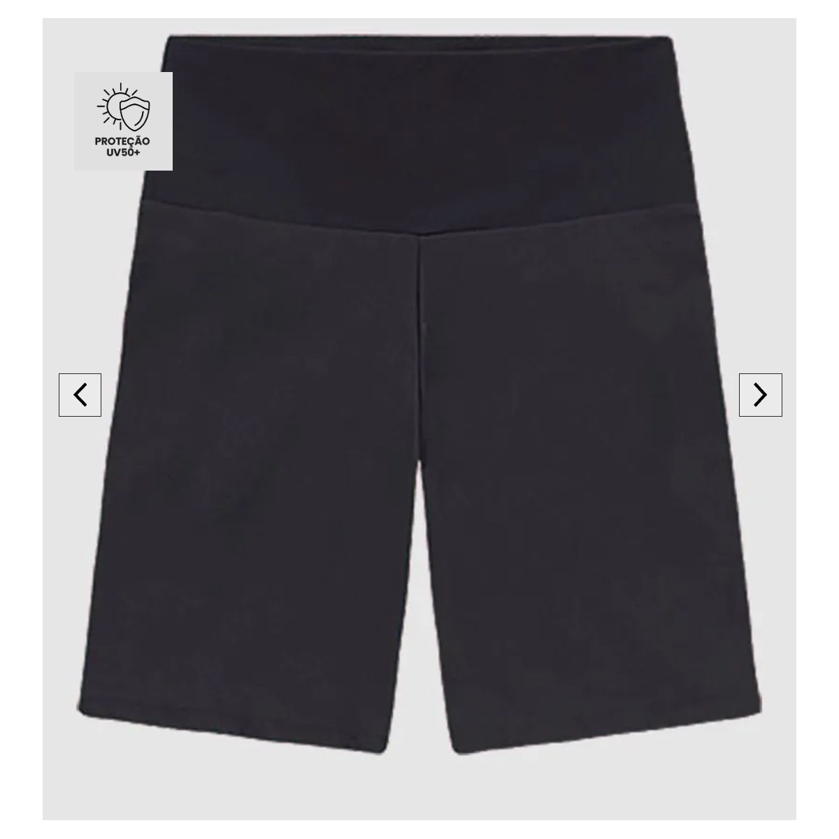 Shorts Básico Feminino Em Malha Proteção UV50+ - E... - Fátima Modas