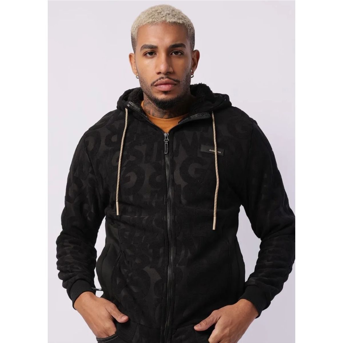 Jaqueta Moletom Masculina Gangster Peluciada Jacqu... - Fátima Modas