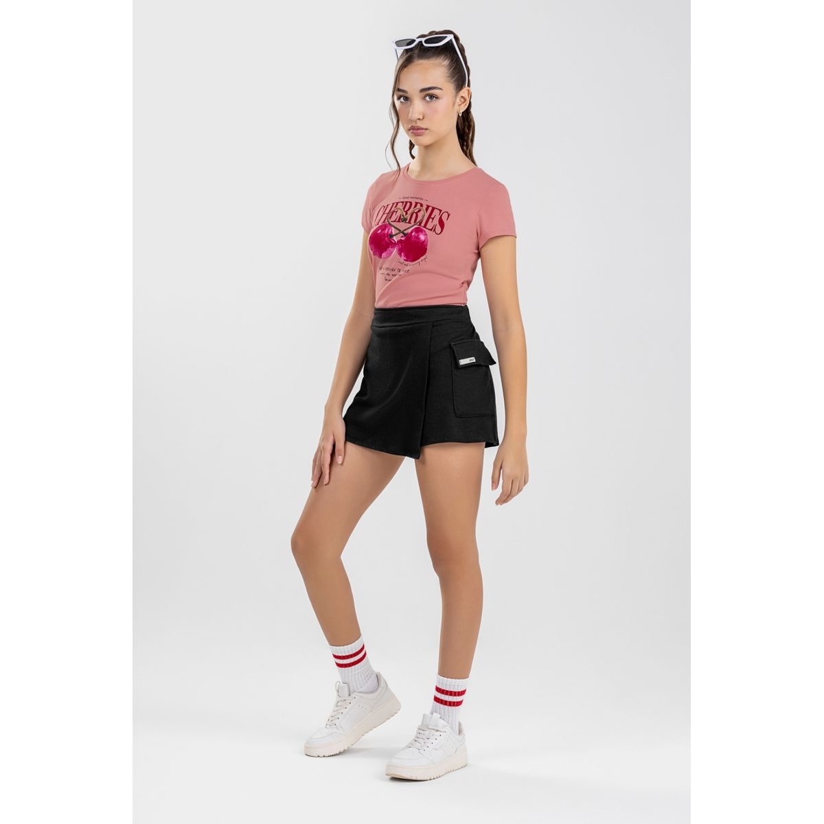Tshirt Eian Bets Cereja - Fátima Modas