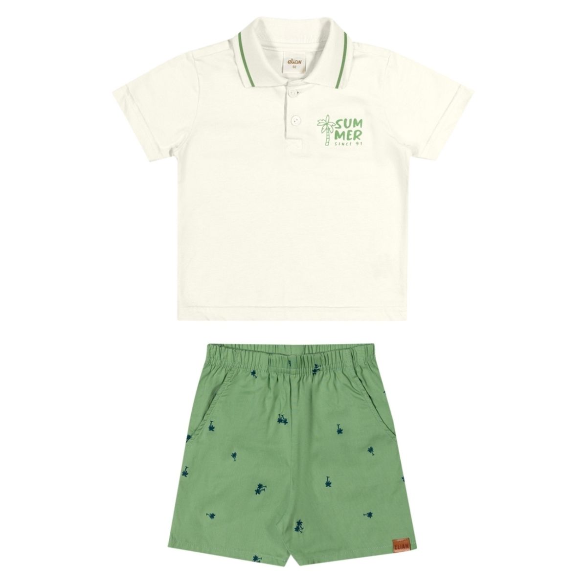 Conjunto Polo shorts sarja Elian - Fátima Modas