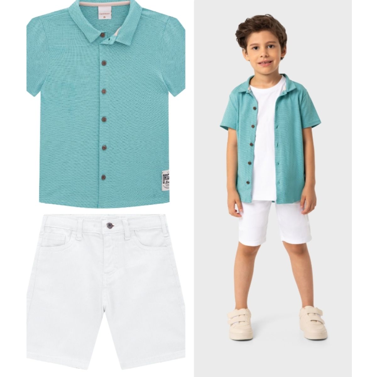 CONJUNTO INFANTIL MASCULINO CARINHOSO - Fátima Modas