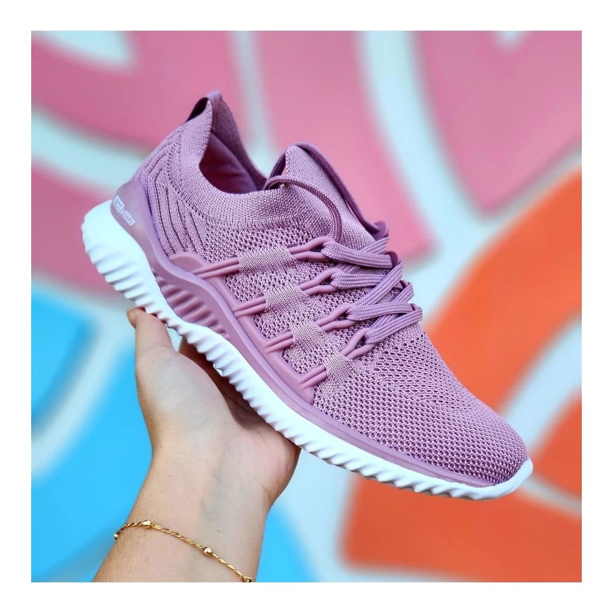 Tenis Feminino Actvitta Tecido Malha Knit Respirav... - Fátima Modas