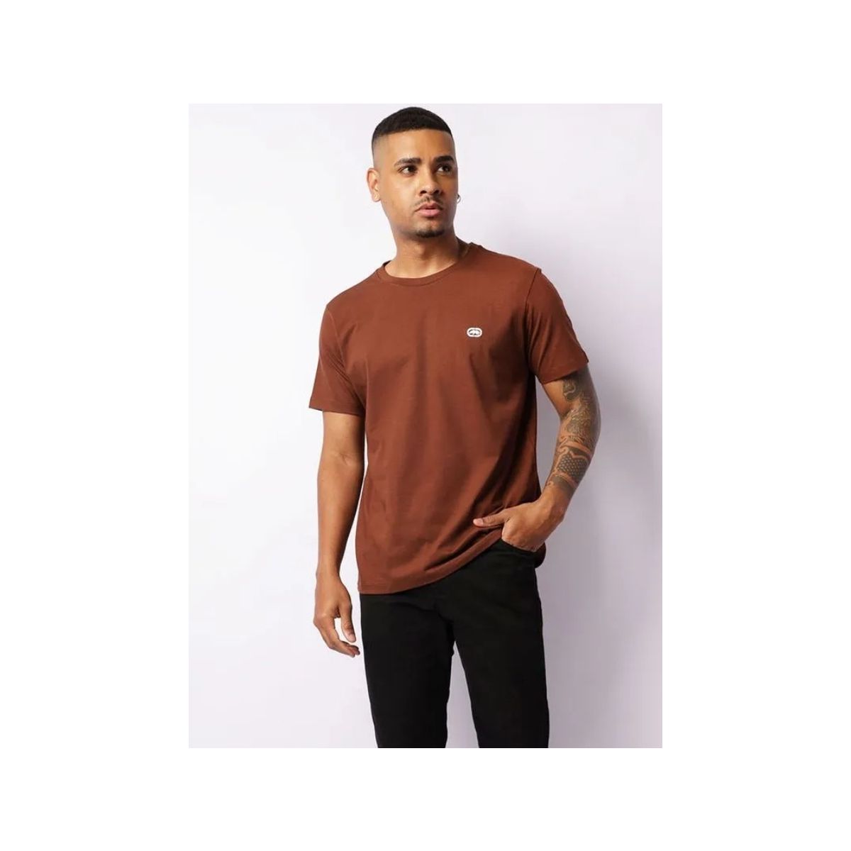 Camiseta Ecko Marrom - Fátima Modas