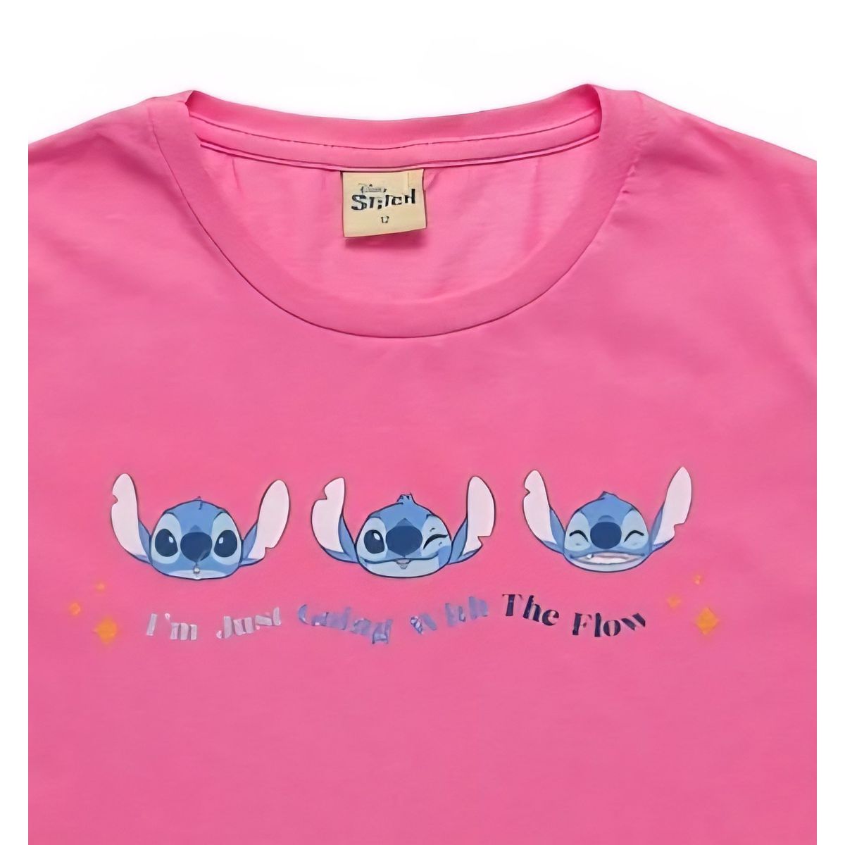 Blusa Infantil Stitch Rosa Chiclete Fakini - Fátima Modas