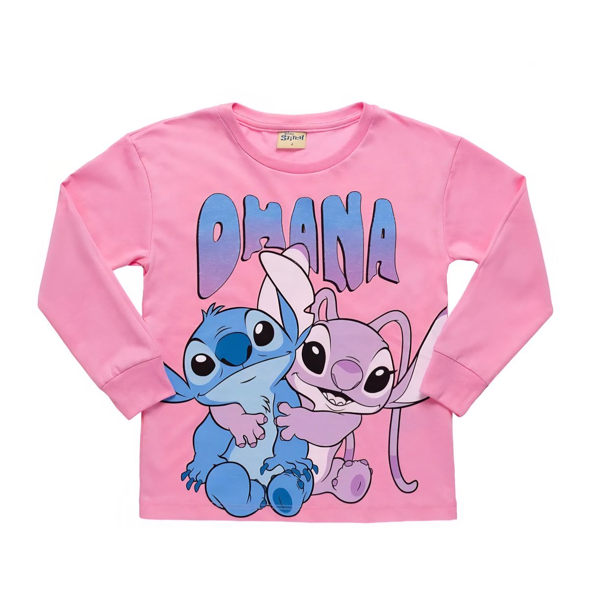 Blusa Infantil Stitch Rosa - Fátima Modas