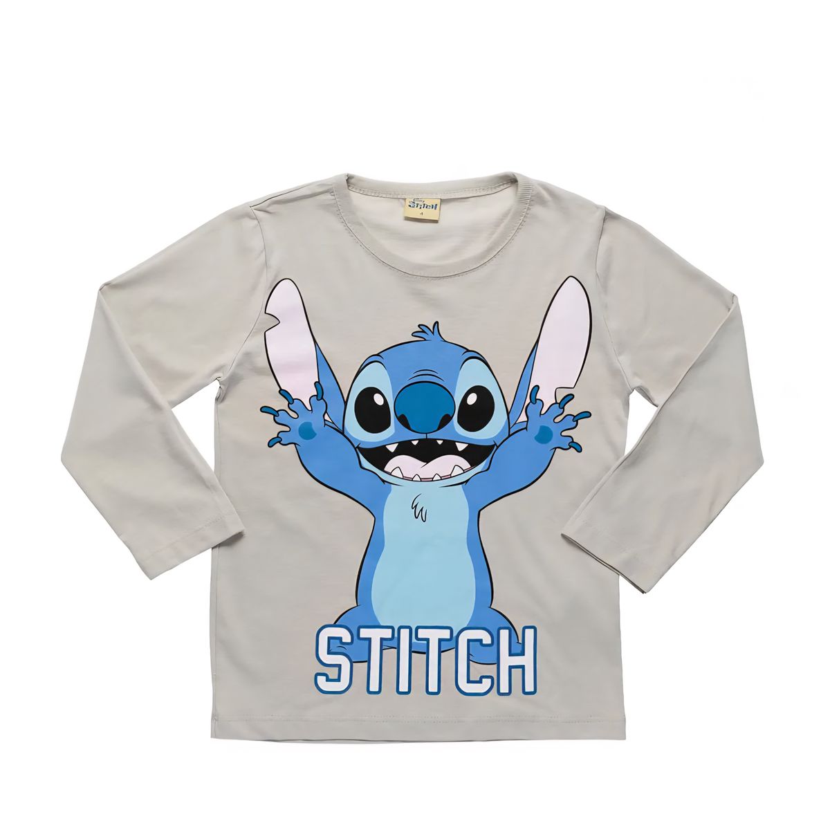Blusa Infantil Stitch Bege Fakini - Fátima Modas