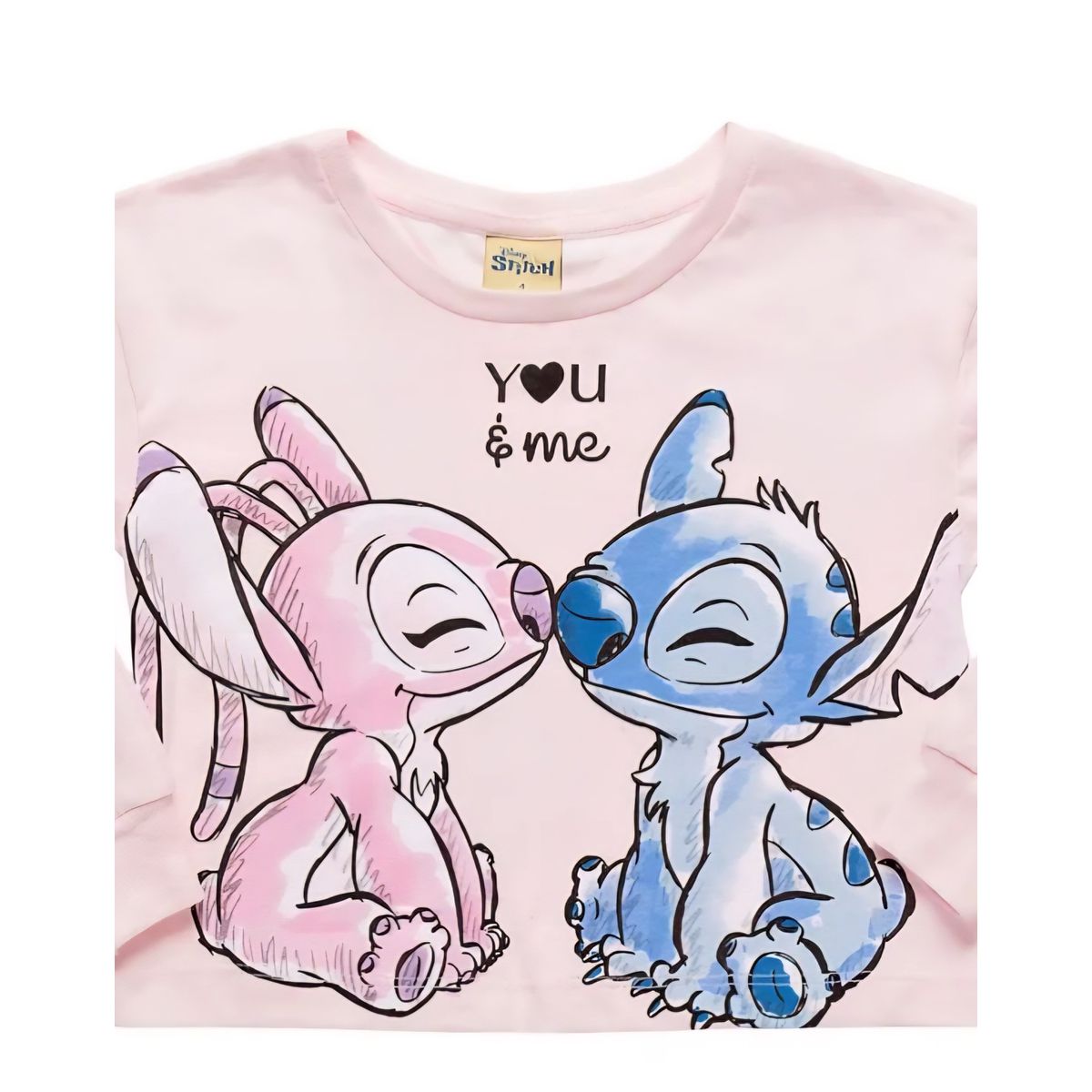 Blusa Infantil Stitch Rosa Fakini - Fátima Modas