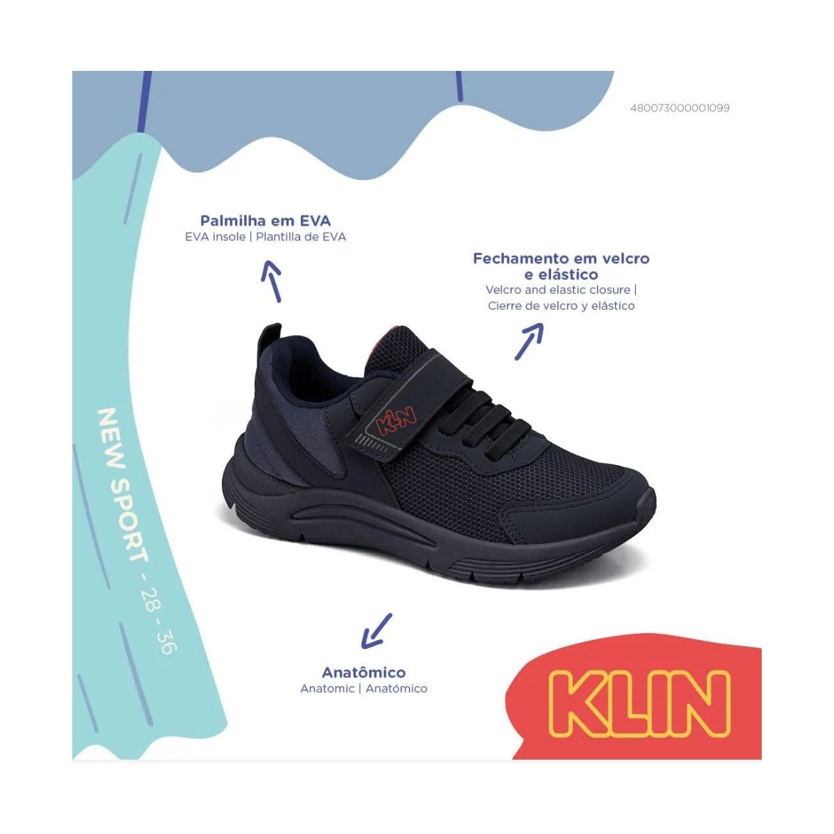 Tênis Infantil Klin New sport kids - Fátima Modas