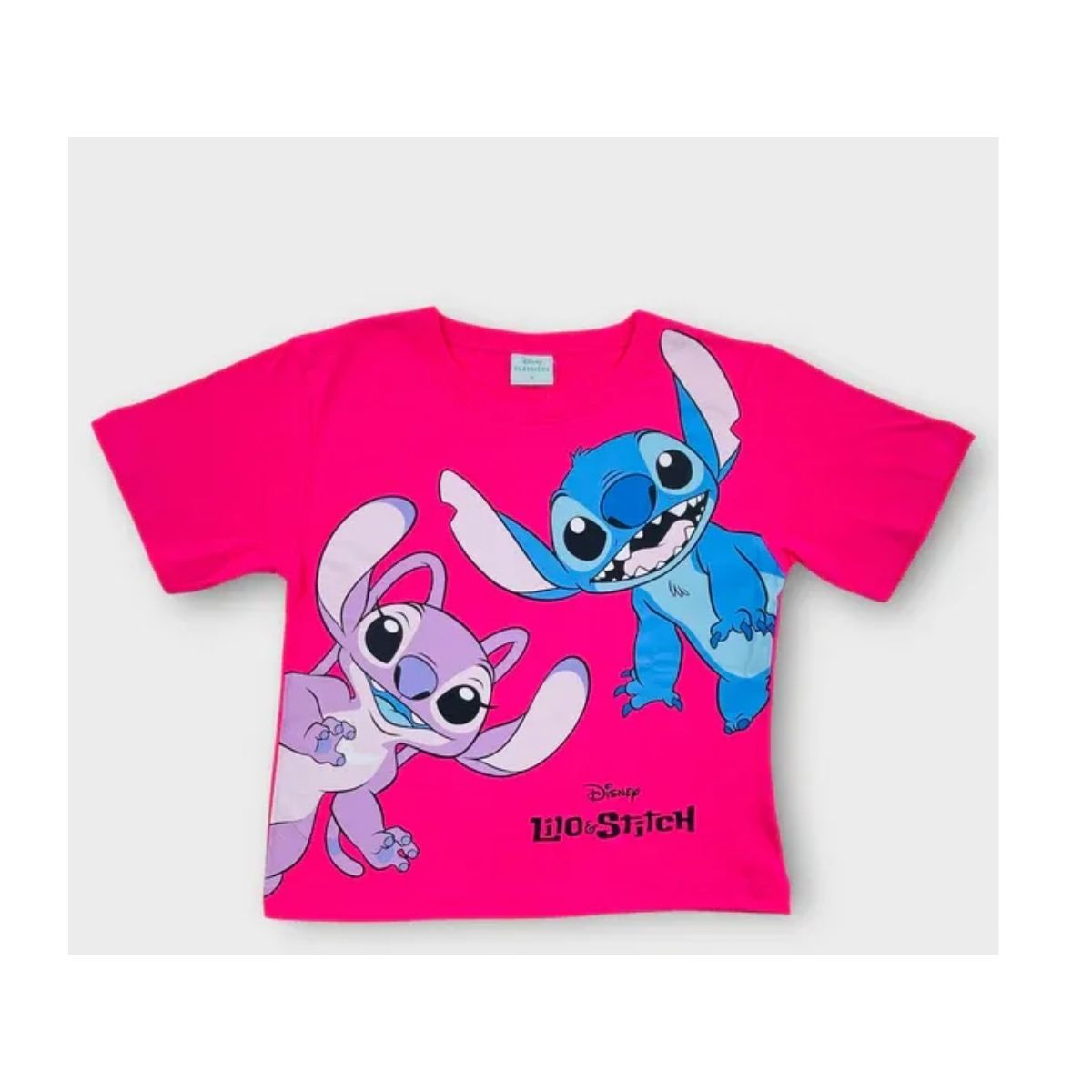 Blusa Feminina Infantil Lilo & Stitch Pink - Fátima Modas