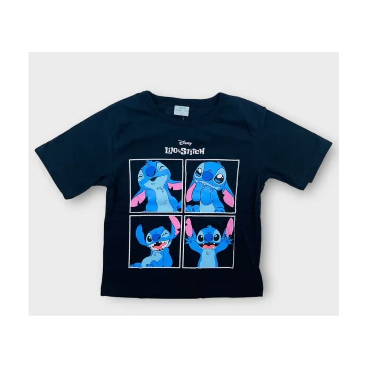 Blusa Feminina Infantil Lilo & Stitch Preta - Fátima Modas