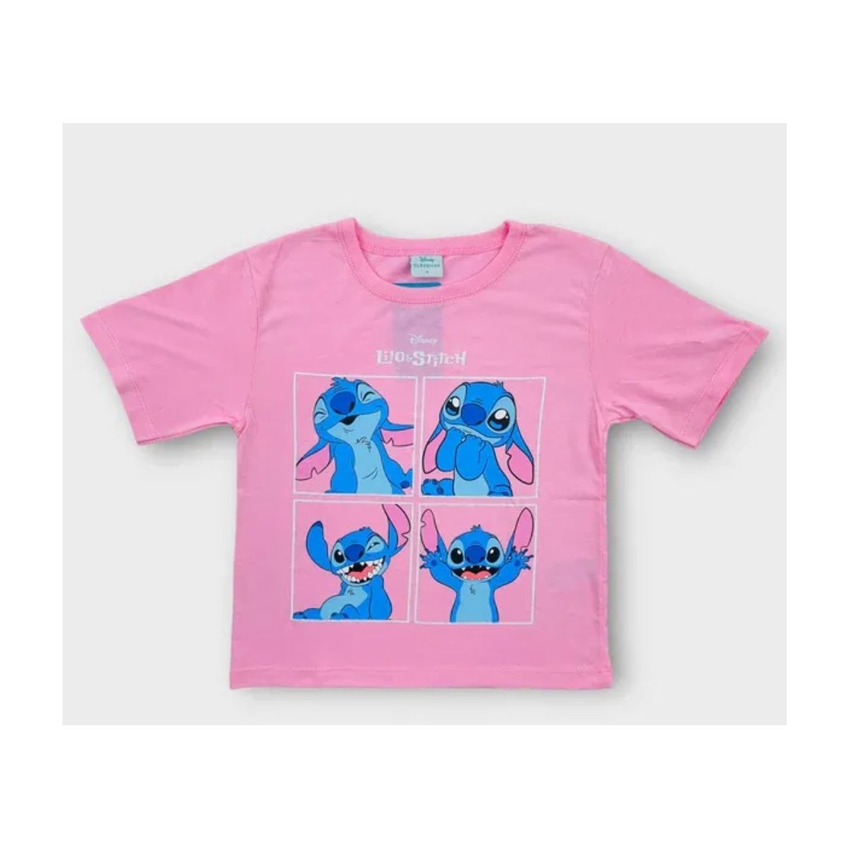 Blusa Feminina Infantil Lilo & Stitch Rosa - Fátima Modas
