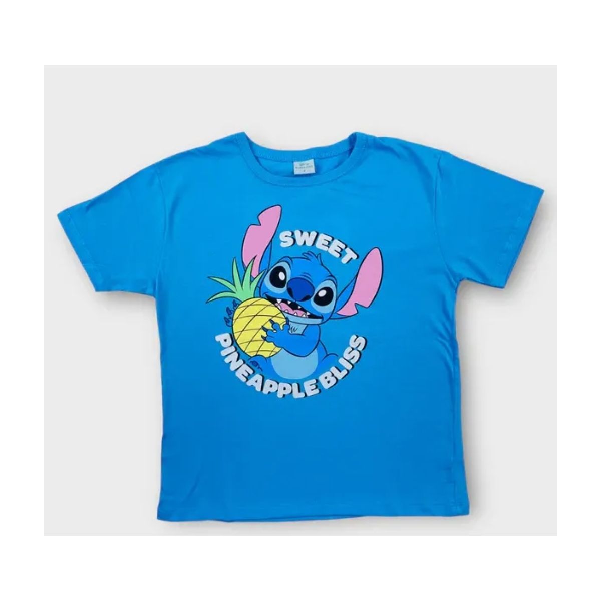 Camiseta Feminina Juvenil T-shirt Lilo & Stitch Az... - Fátima Modas