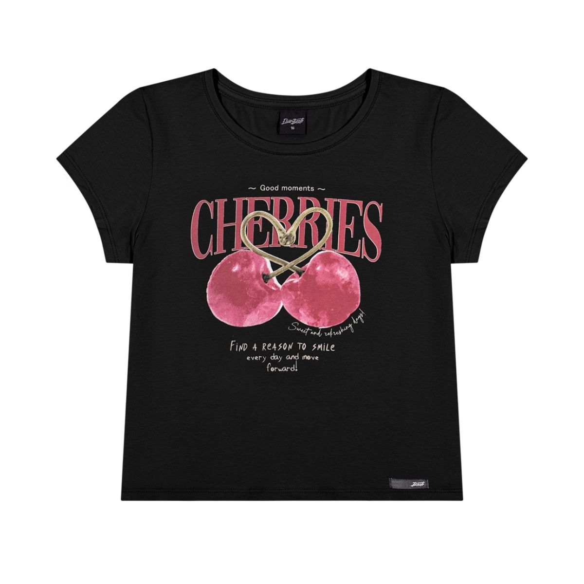 Blusa t-shirt cereja juvenil - Fátima Modas