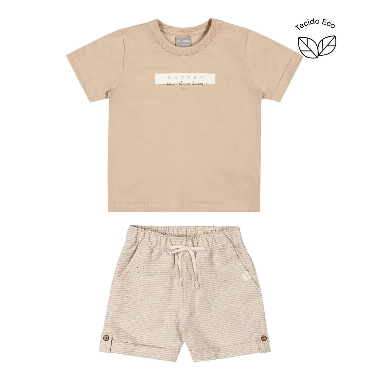 Conjunto Infantil Tecido Eco Menino Colorittá Marr... - Fátima Modas