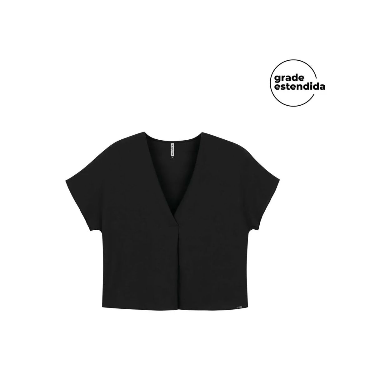 Blusa Feminina Texturizada Decote V Marialícia - Fátima Modas