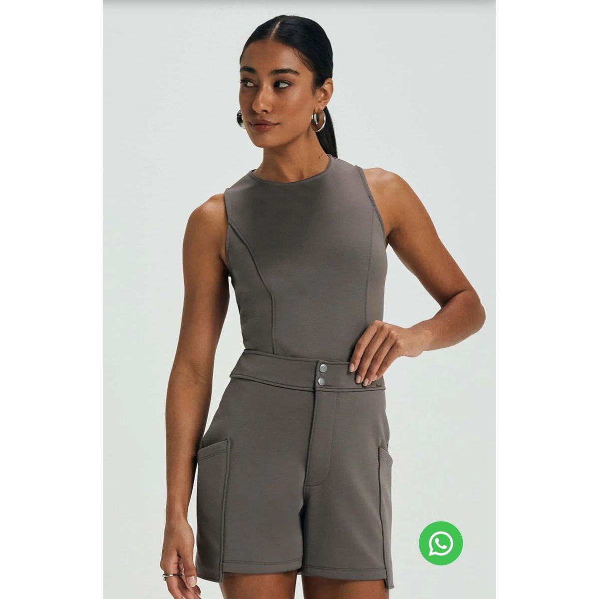 Short Feminino Bolsos Utilitários Marialícia - Fátima Modas